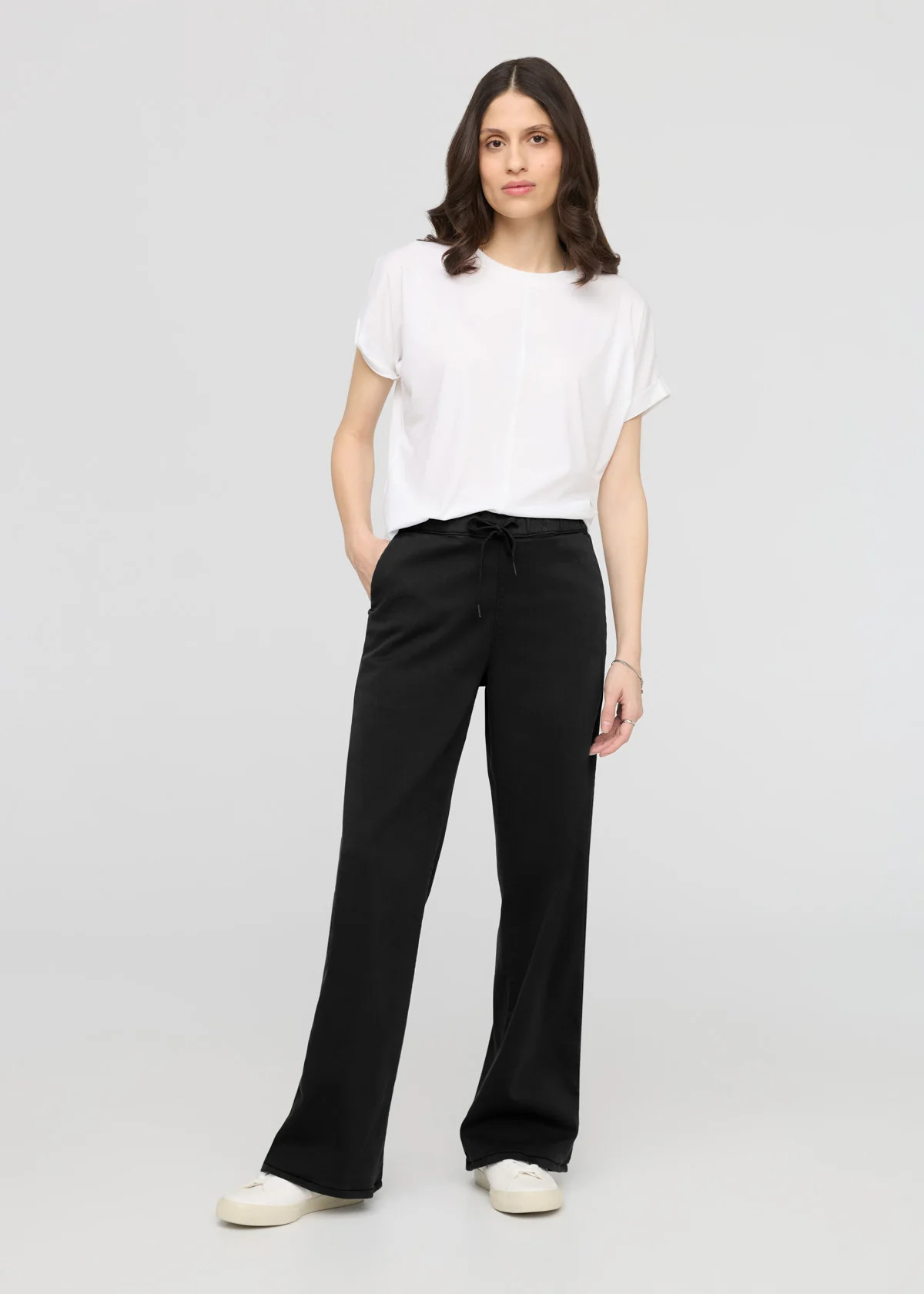 No Sweat Wide Leg Pant - Evergreen | DUER