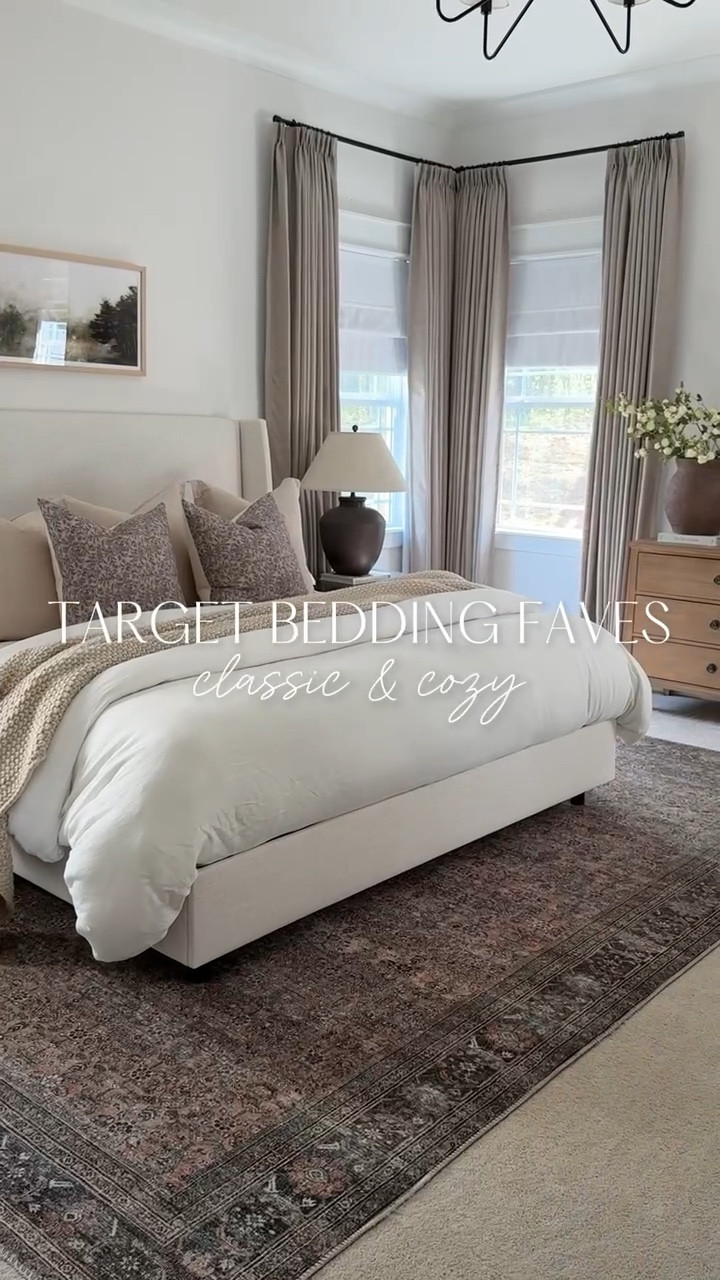 Primary bedding favorites from Target! Love this classic, timeless, and cozy space 🤍 

#LTKHome #LTKFindsUnder50 #LTKFindsUnder100