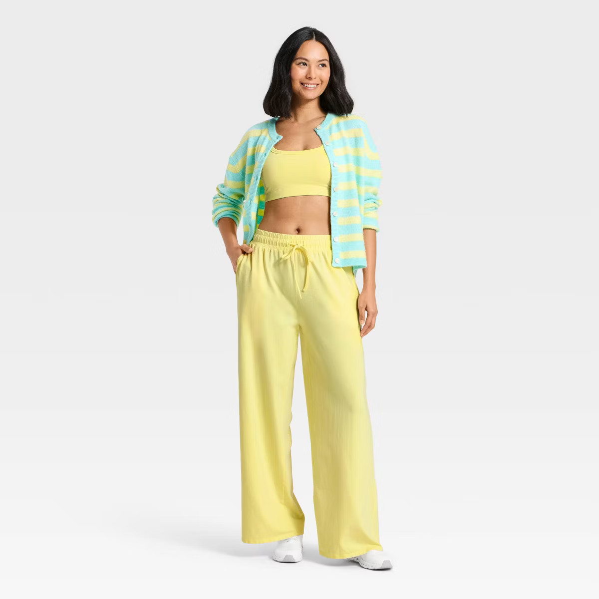 Women's Washed Jersey Wide Leg Pants - JoyLab™ | Target