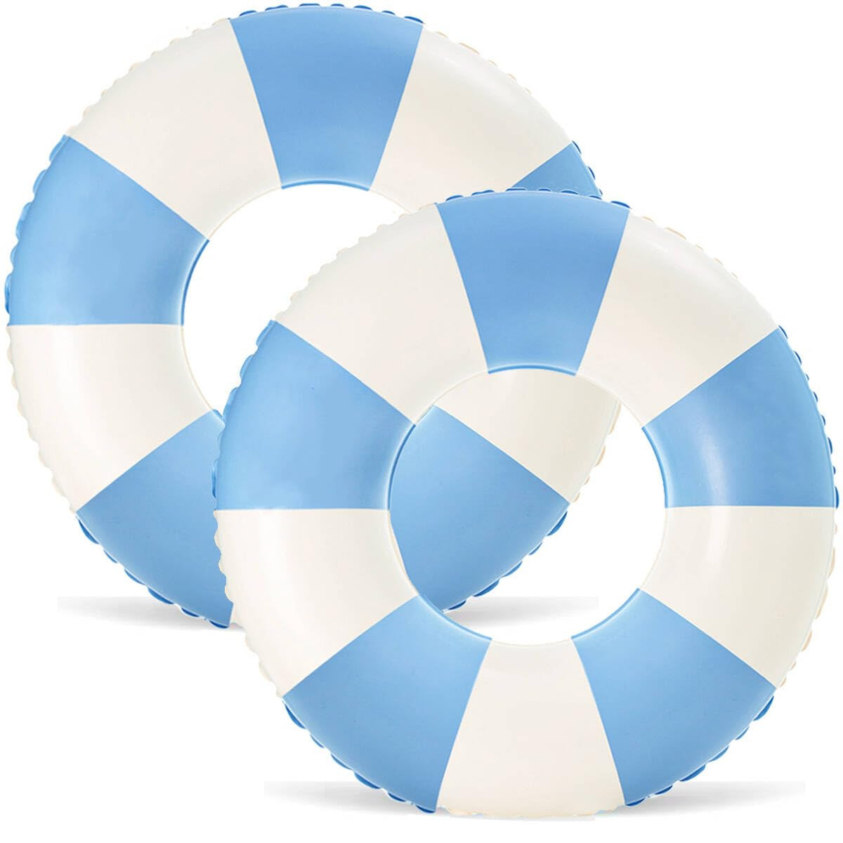 2PCS Floats for Adults Rings Striped Pool Float Large Swim Ring for Adults,30 Inch Classic Stripe... | Amazon (US)