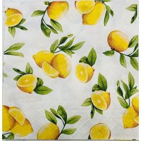 Set Of 4 Lemon Paper Napkins. Beverage Card Making Supplies. Collage Pieces. Junk Journal Party Decor | Etsy (US)