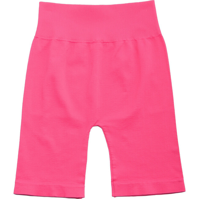 Roam Loud | Women's Bai Ribbed Biker Shorts, Hot (Pink, One Size) | Maisonette | Maisonette