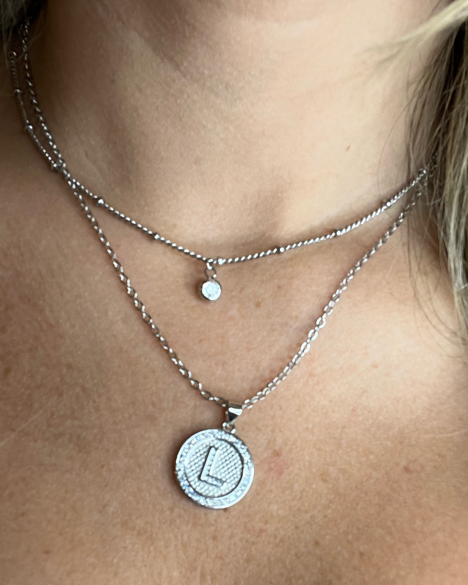 Initial two piece necklace 
Comes in gold rose gold silver 
Under $20

#LTKunder50 #LTKstyletip #LTKFind