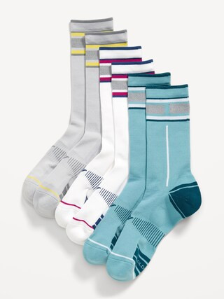 3-Pack Athletic Crew Run Socks for Men | Old Navy | Old Navy (US)