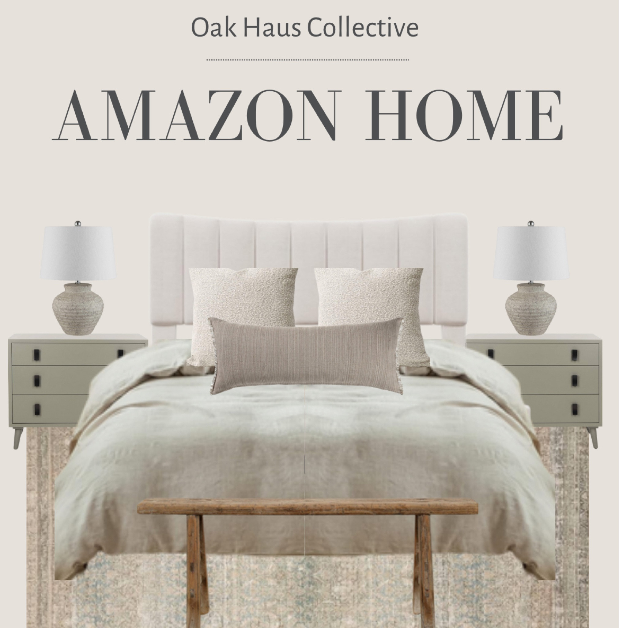 Neutral Amazon Bedroom! 

Upholstered bed, neutral bedroom, nightstands, Amazon bedroom, affordable bedroom, affordable bedding, nightstand lamps, bedroom rug, bed bench, neutral bed, modern bedroom, modern organic bedroom, king bed, queen bed, Amazon home 

#LTKfamily #LTKstyletip #LTKhome