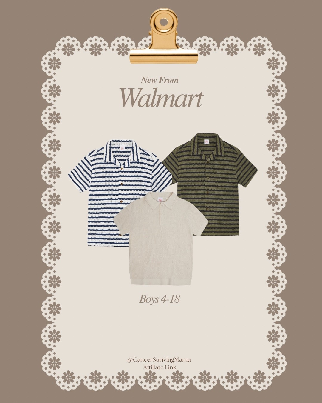 These boys knit shirts are the cutest for boys spring and summer fashion! Sizes 4-18- these are way too cute and stylish to be Walmart!? 

boys clothes, boys fashion, boys summer clothes, kids clothes, kids fashion, boys sizes 4-18, walmart fashion, walmart kids, walmart finds, cute kids clothes, affordable kids clothes, boy mom

#LTKmomlife #LTKootd #LTKKids