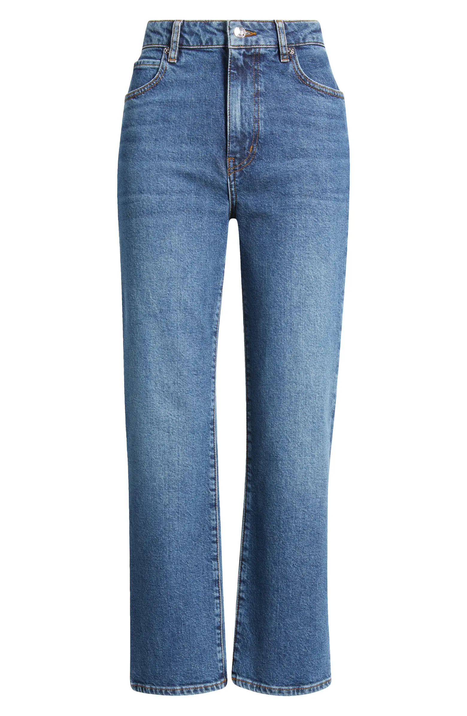 The Ruler High Waist Ankle Straight Leg Jeans | Nordstrom