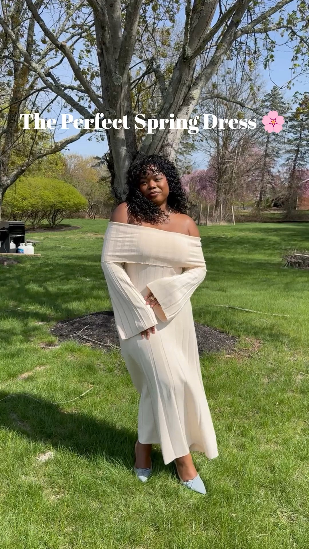 Spring Dress Ready 🌸 #OOTD #SpringDress #CreamDress 

#LTKFindsUnder100 #LTKSeasonal #LTKMidsize