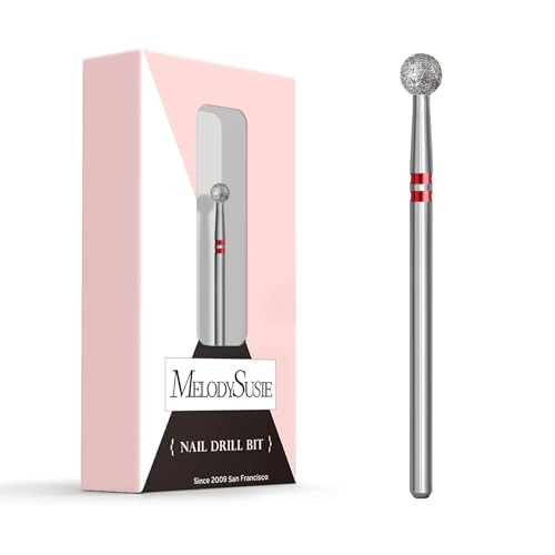 MelodySusie Ball Shape Cuticle Clean Nail Drill Bit 3/32'', Professional Safety Carbide Diamond N... | Amazon (US)
