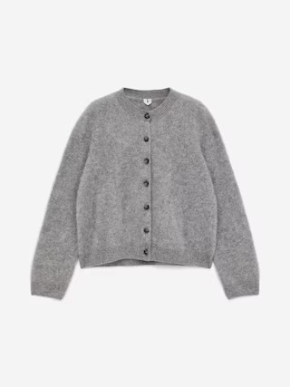 Pure Brushed-Cashmere Cardigan – Grey – Women – ARKET GB | Arket UK