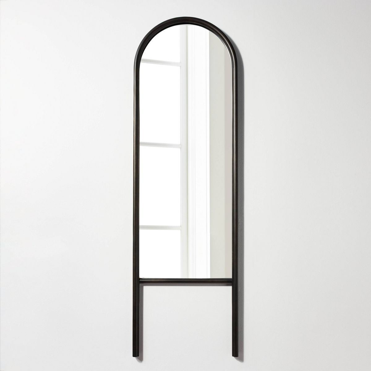 20" x 65" Wood Arch Floor Mirror with Legs Black - Threshold™ designed with Studio McGee | Target