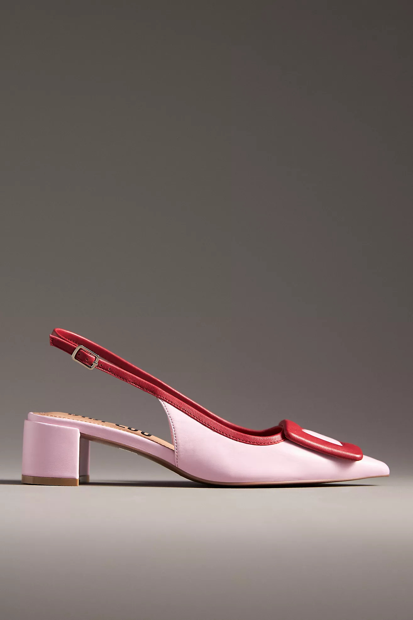 Bibi Lou Bonnie Slingback Buckle Detail Heels | Anthropologie (US)
