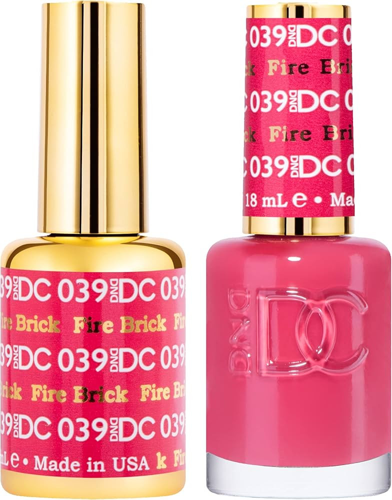DND DC Gel Polish Set, Red Collection, UV/LED Gel Polish and Air Dry Nail Lacquer, Matching Chip-... | Amazon (US)