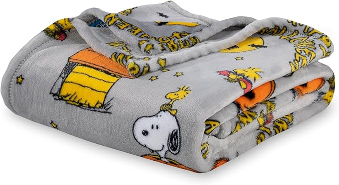 Berkshire Blanket Peanuts® VelvetLoft® Cute Character Snoopy Plush Oversized Throw Blanket, Pea... | Amazon (US)