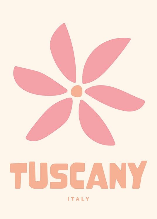 Graphic Tuscany Poster | Desenio