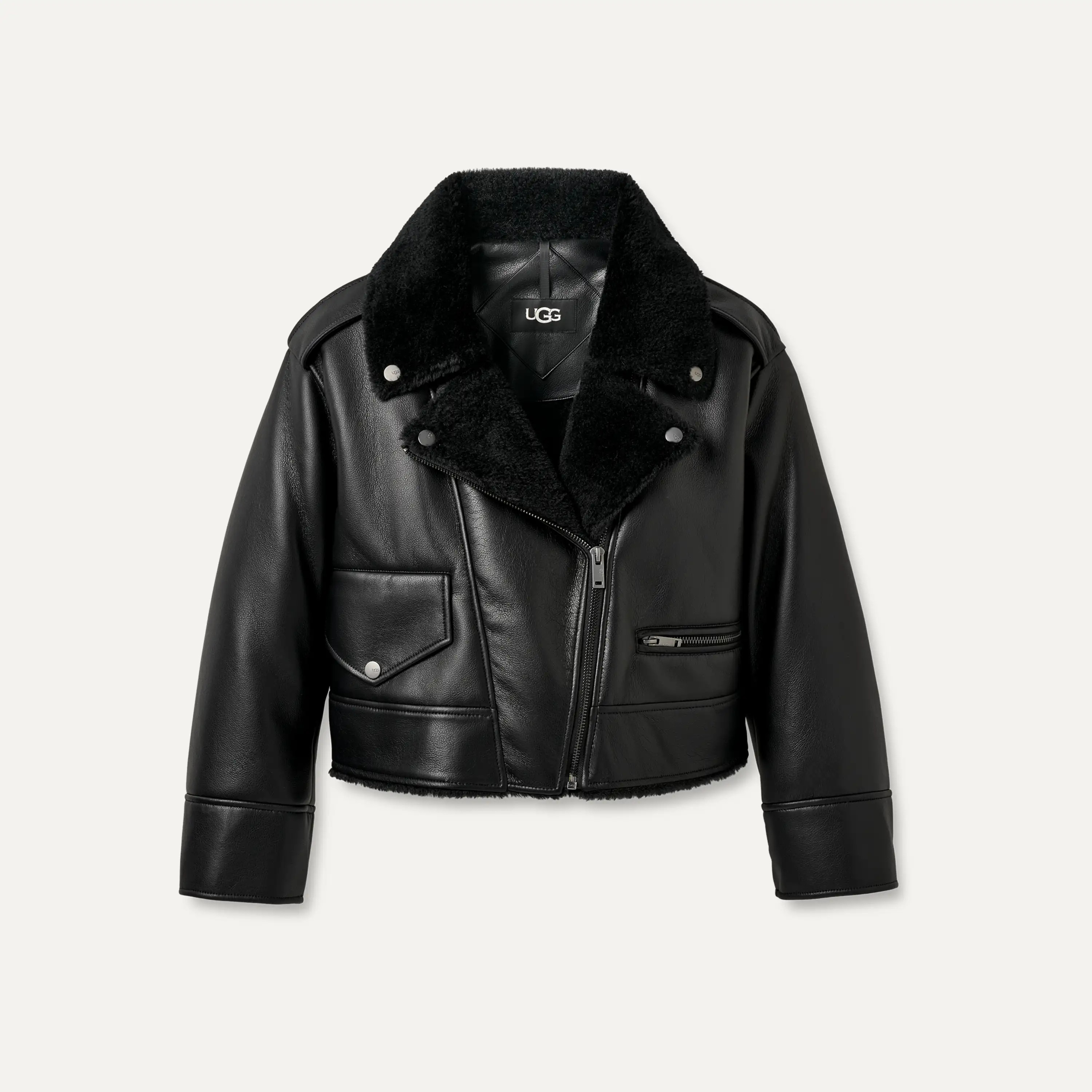 Finnian LuxeFluff Moto Jacket | UGG (UK)