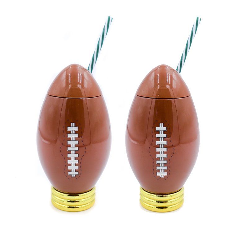 Packed Party 'Game Day Trophy' 24oz. Football Sipper, 2 Ct. | Walmart (US)