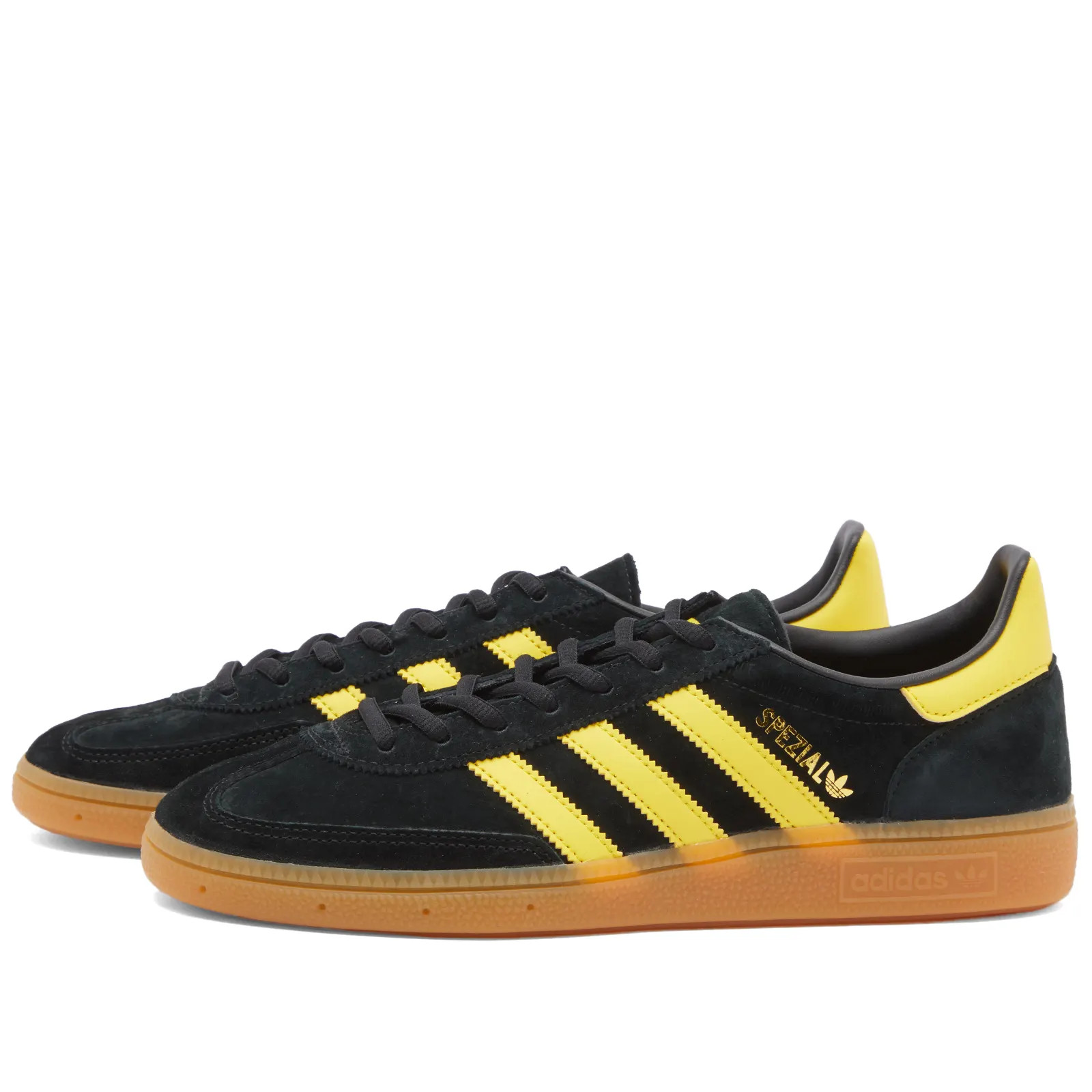 Adidas Handball Spezial Core Black & Yellow | END. (UK) | End Clothing (UK & IE)