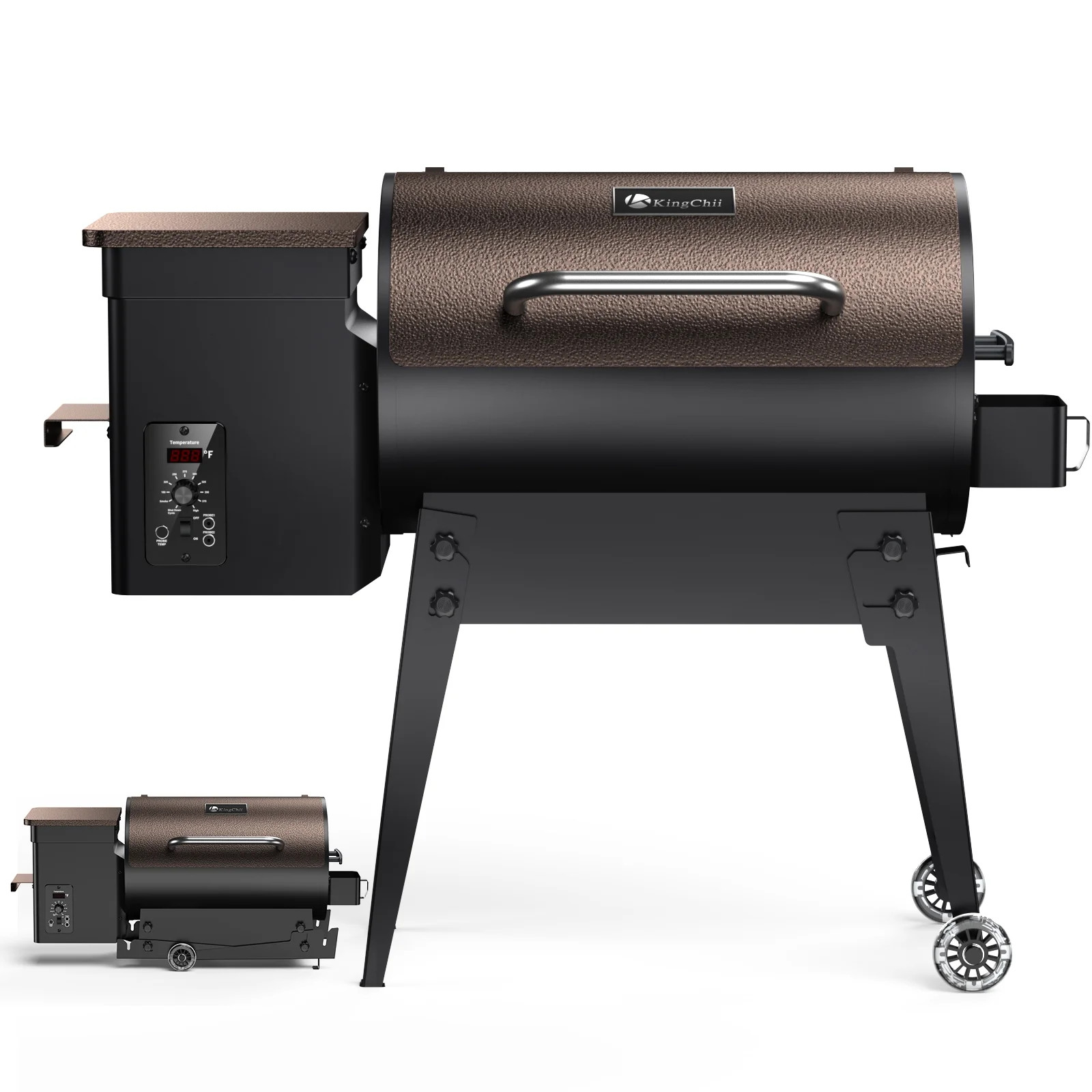 KingChii Wood Pellet Grill & Smoker 456sq.in., Multifunctional BBQ Grill with Automatic Temperatu... | Walmart (US)