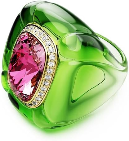 Swarovski Dulcis cocktail ring, Cushion cut, Pavé, Multicolored, Size 6 3/4 | Amazon (US)