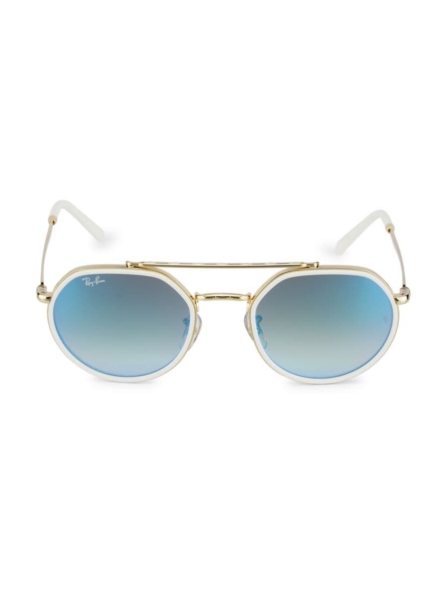 SunglassesRound & OvalRay-BanRB3765 53MM Round Sunglasses$207
            
          Color Gold F... | Saks Fifth Avenue