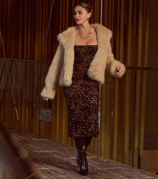 Glam Aura Faux Fur Jacket | Windsor Stores