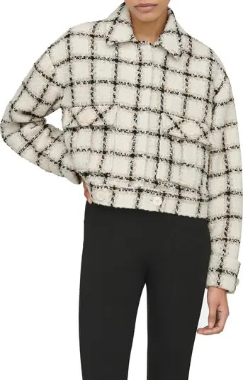 ANINE BING Adriana Plaid Tweed Jacket | Nordstrom | Nordstrom
