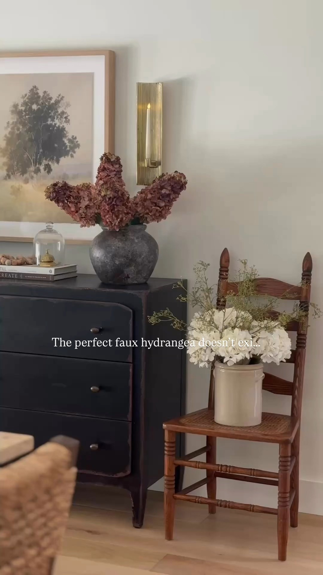 I stand corrected….the perfectly faux hydrangea DOES exist! Loving these cone shaped hydrangeas with the perfect pop of color. These come in multiple colors but mine is “Coffee”. Currently on sale too!

#LTKFindsUnder50 #LTKHome #LTKSeasonal