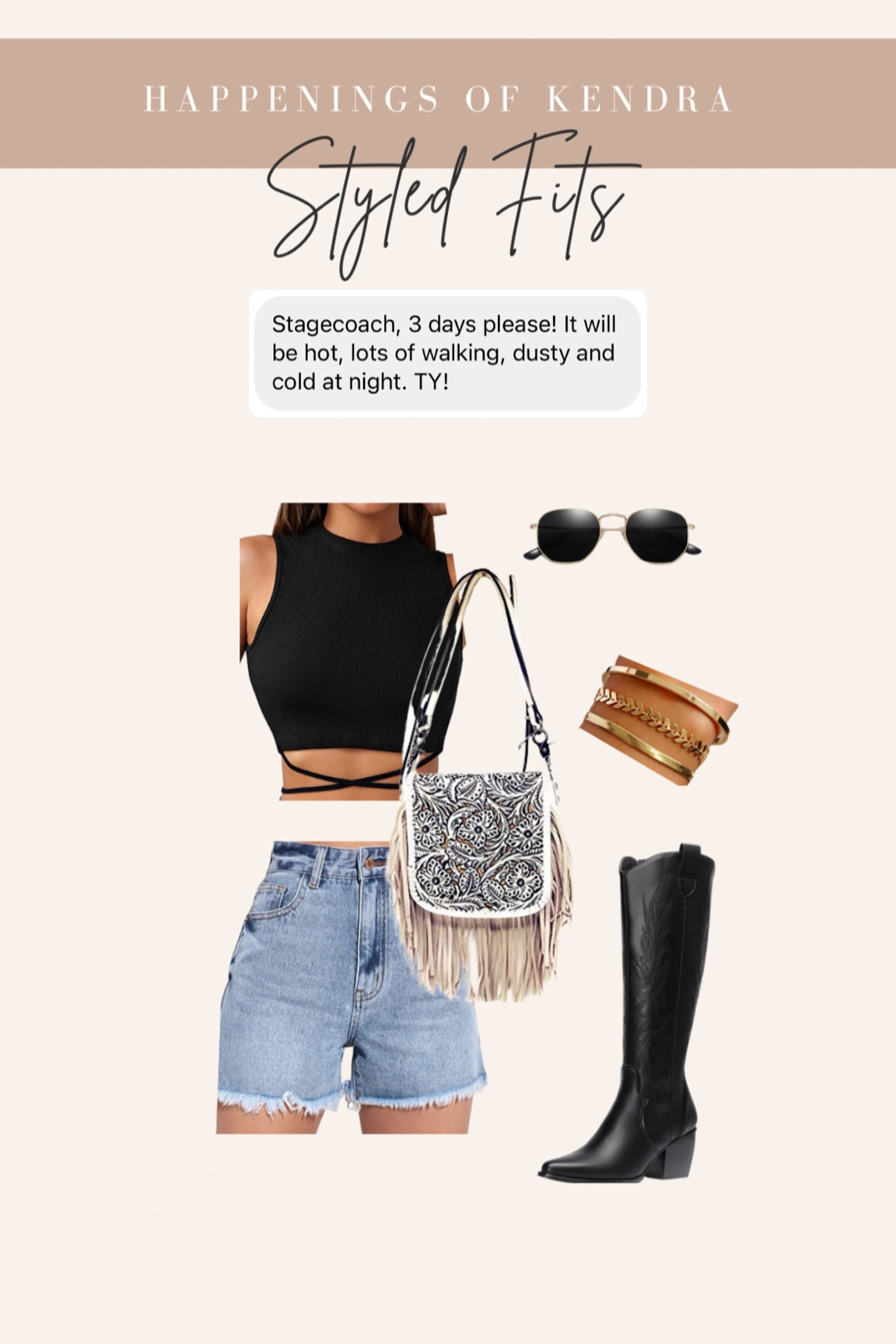 Stagecoach styled outfit from @amazonfashion

#LTKunder50 #LTKFestival #LTKstyletip