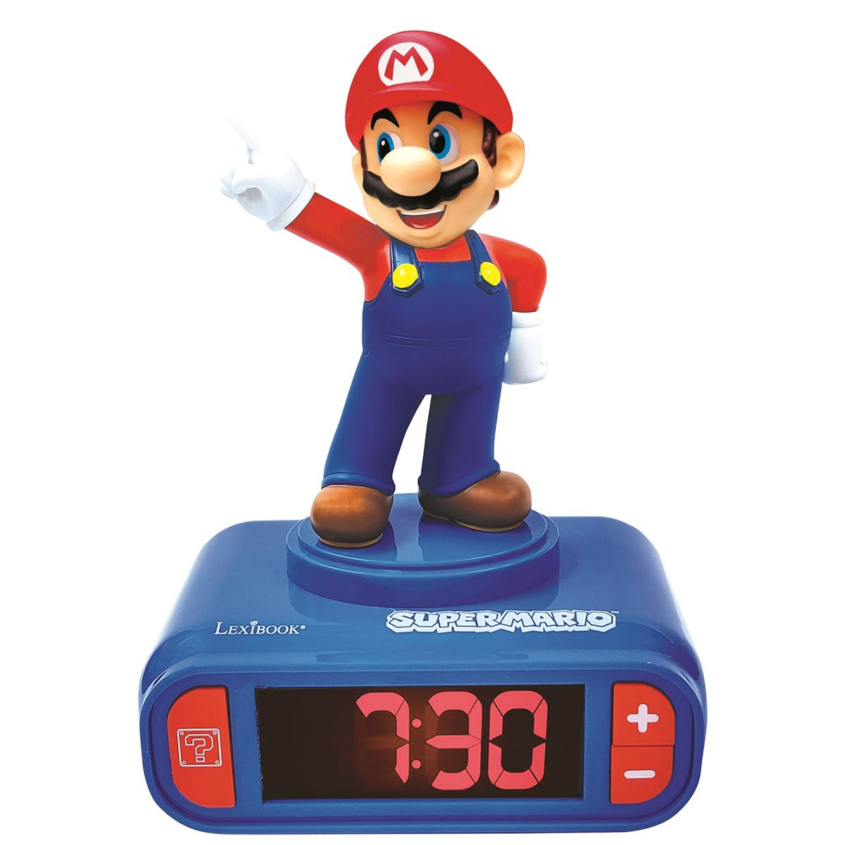 Lexibook, Super Mario, Mario Nightlight Alarm Clock, Sounds and Melodies, LCD Backlit Screen, Lum... | Amazon (US)