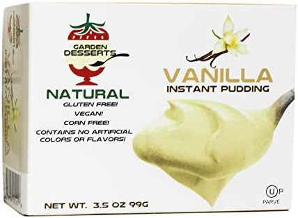 Garden Desserts Vanilla Instant Pudding Mix, 3.5 oz Each (3 Pack) | All natural gluten free, dair... | Amazon (US)
