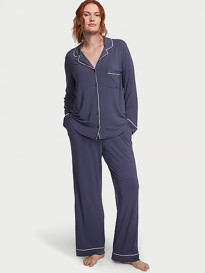 Modal Long Pajama Set, Grey, Largelong - Women's Sets - Victoria's Secret | Victoria's Secret (US / CA )
