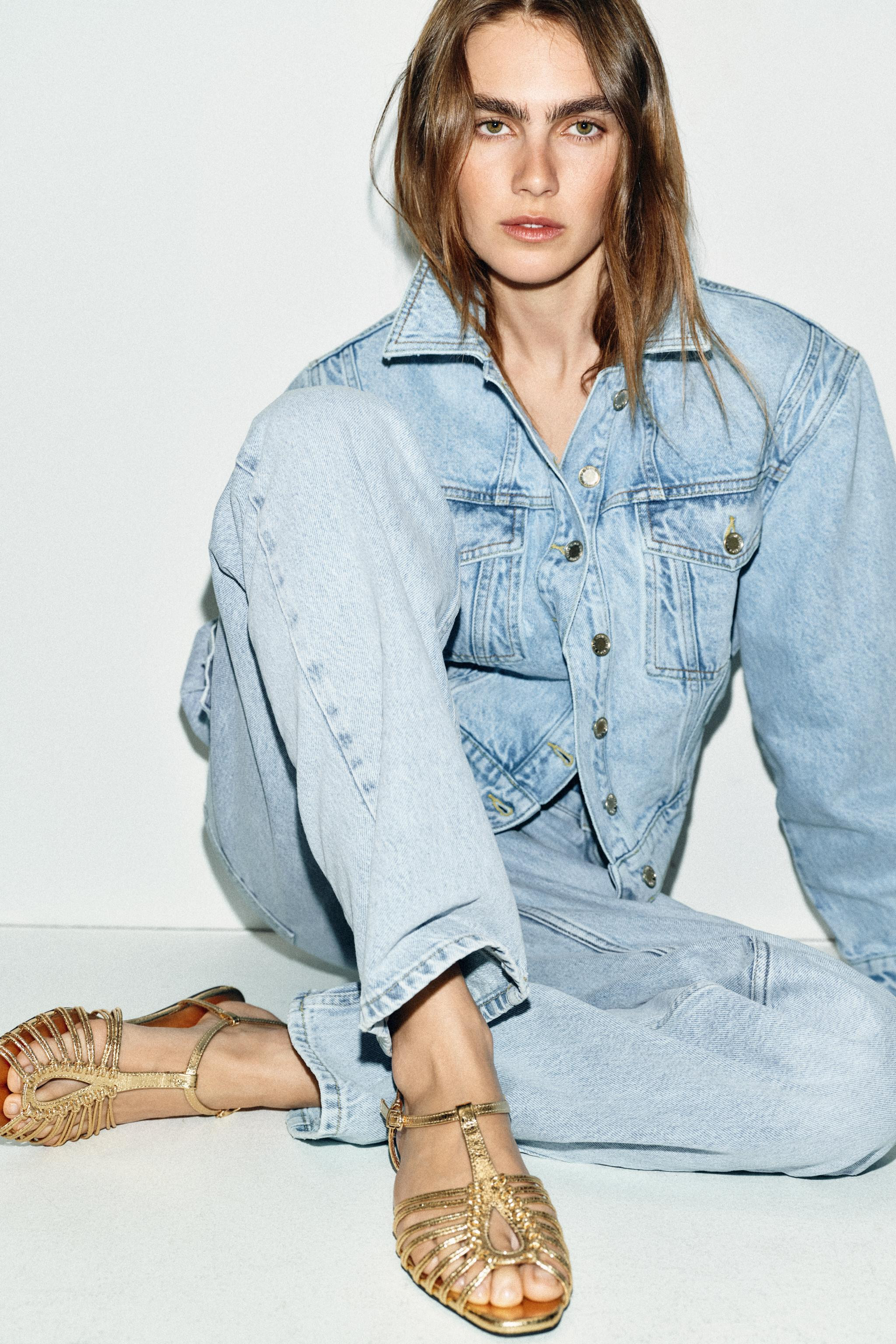 METALLIC FISHERMAN SANDALS | Zara US