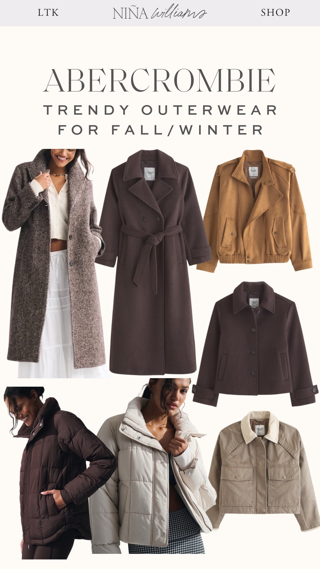 Abercrombie outerwear must haves! Fall/ winter coats -  fall outerwear 

#LTKStyleTip #LTKOver40 #LTKPetite