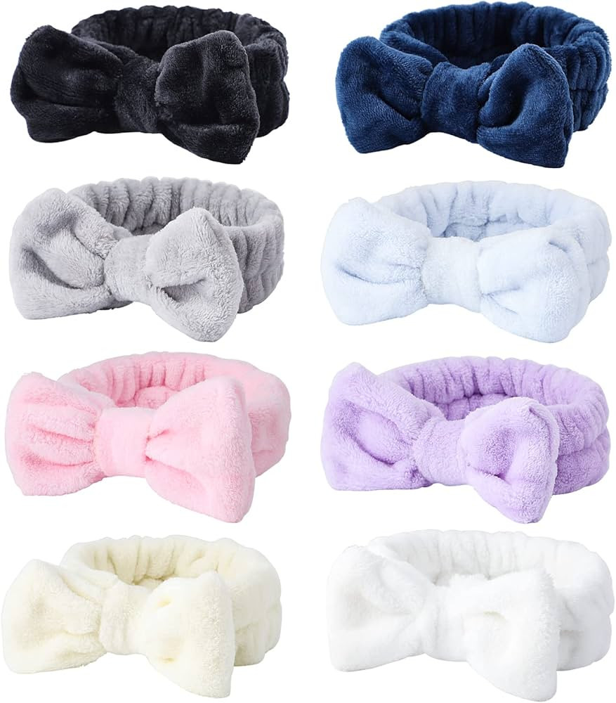 WSYUB Diadema de spa, 8 diademas de maquillaje, diadema para lavar la cara, cuidado de la piel de... | Amazon (US)