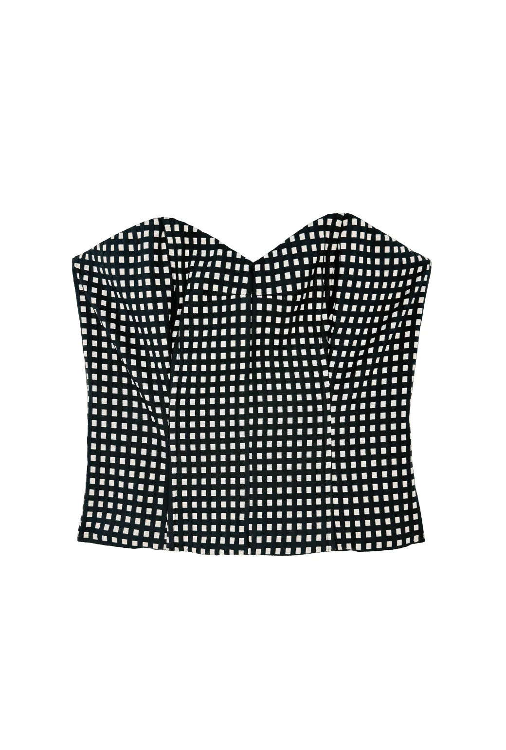 Birdie Bustier - Gingham Faille | Shop BURU