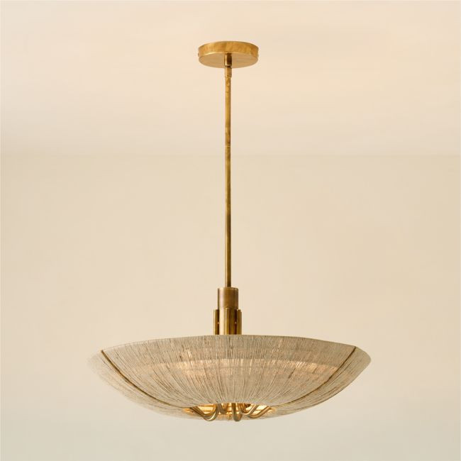 Delphine Natural Jute Pendant Light | CB2