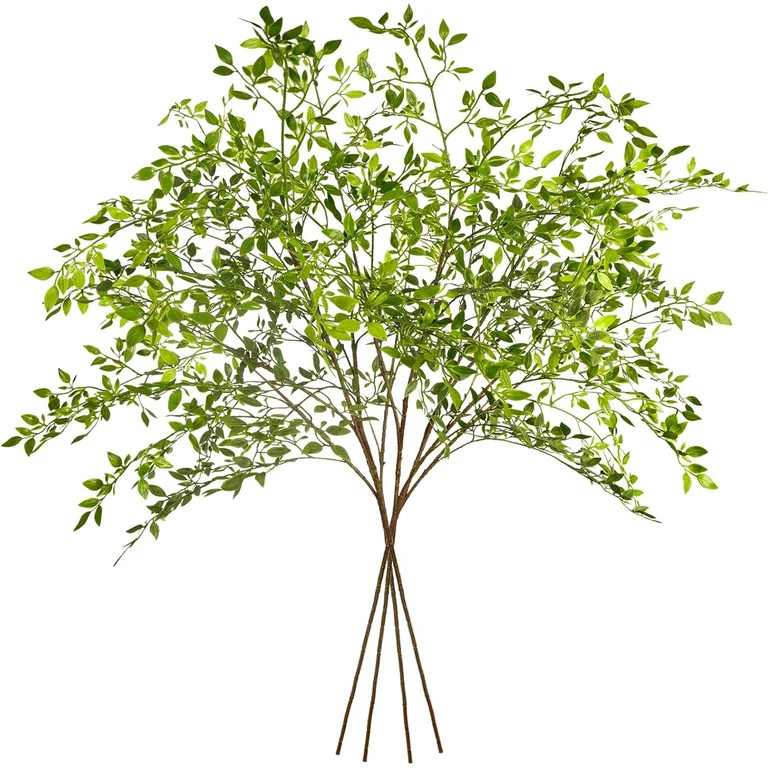 Scidweet Greenery Stems Fake Plants, 4 Pcs 43.3" Artificial Nandina Faux Plants for Indoor Vase S... | Walmart (US)