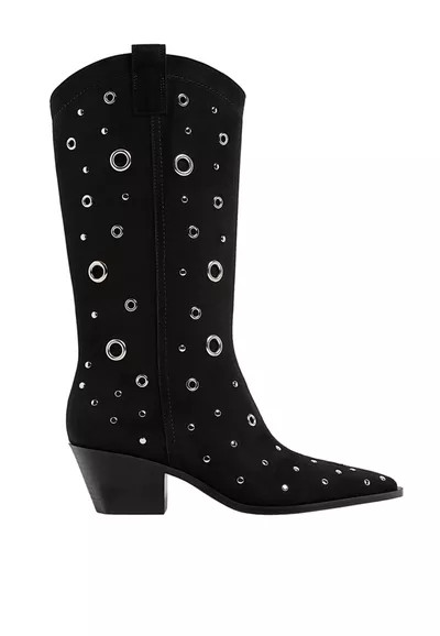 High-heel ankle boots with eyelets | Stradivarius (UK)