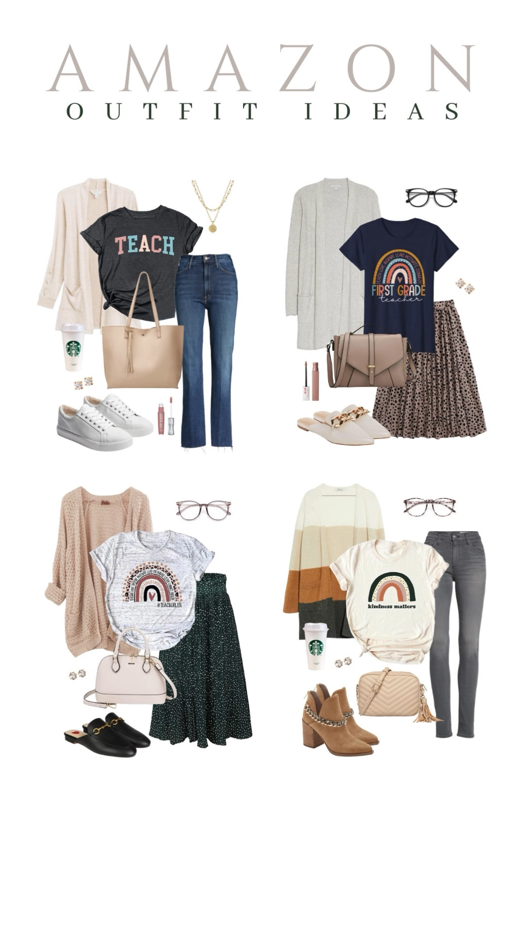 Upgrade your classroom look with these stylish and comfortable teacher outfit ideas!

teacher looks, classroom outfit, teacher ootd, amazon fashion, amazon must have, teacher tee, teacher t shirt, affordable style, casual outfit, amazon fashion

#LTKSeasonal #LTKU #LTKStyleTip