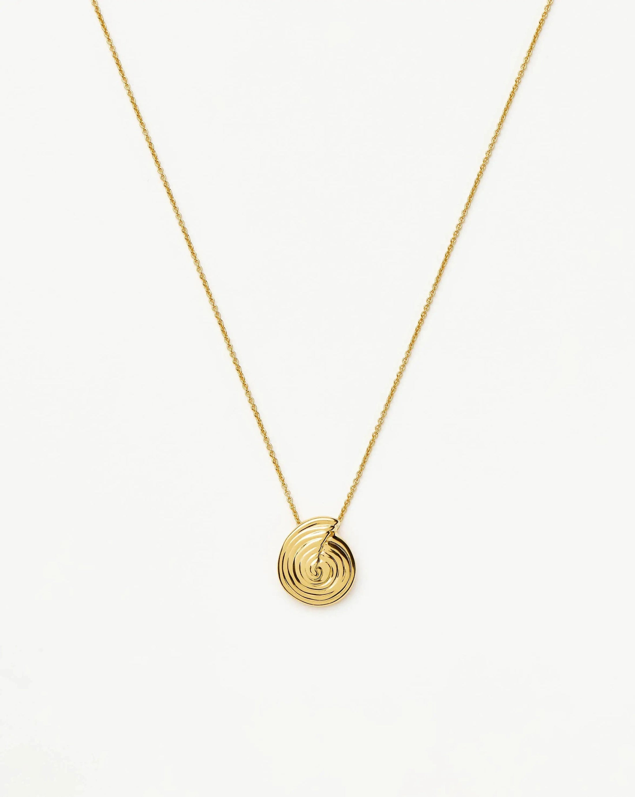 Spiral Mini Pendant Necklace | 18ct Gold Plated Necklaces | Missoma UK