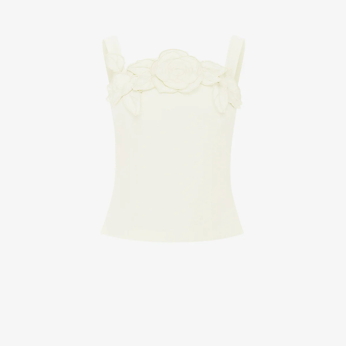 Isadora Appliqué Top - Vanilla | LEO LIN US