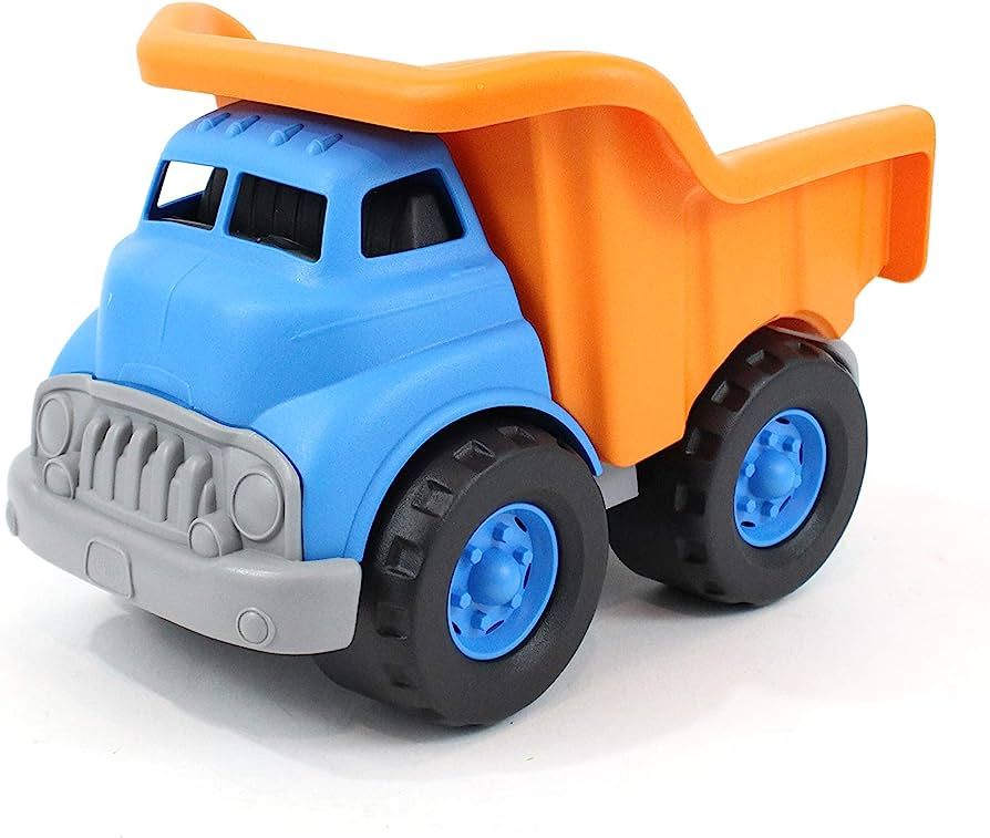 Green Toys Dump Truck, Blue/Orange - Pretend Play, Motor Skills, Kids Toy Vehicle. No BPA, phthal... | Amazon (US)