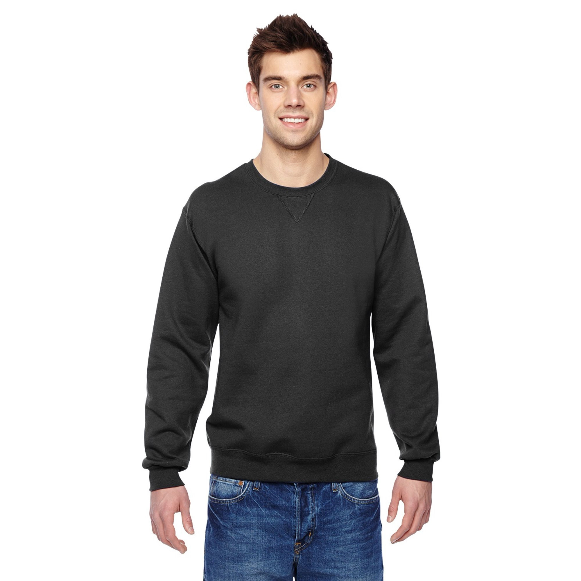 The Fruit of the Loom Adult 72 oz Sofspun Crewneck Sweatshirt - J NAVY - XL | Walmart (US)