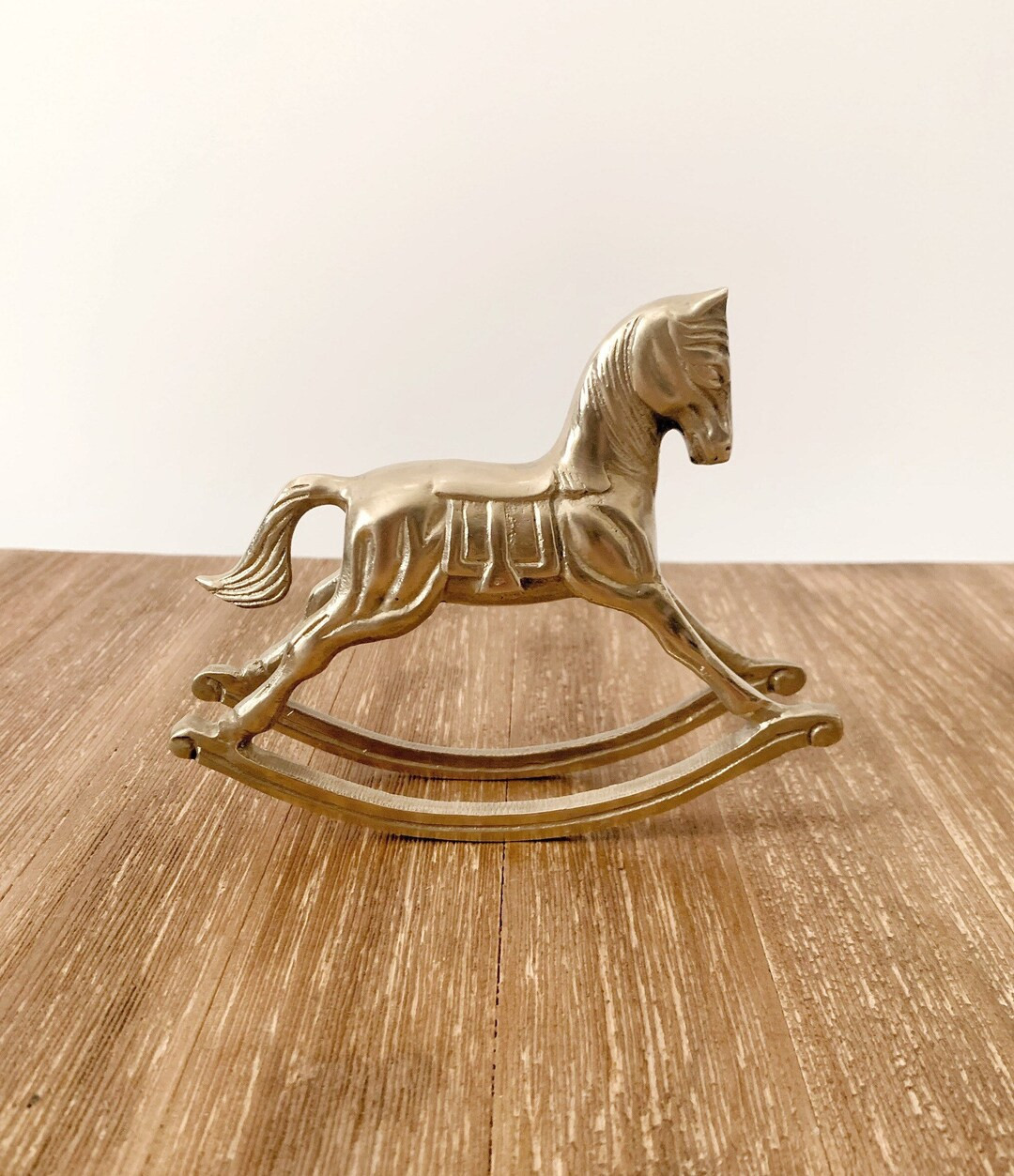 Brass Rocking Horse Vintage Brass Solid Brass Made in - Etsy | Etsy (US)