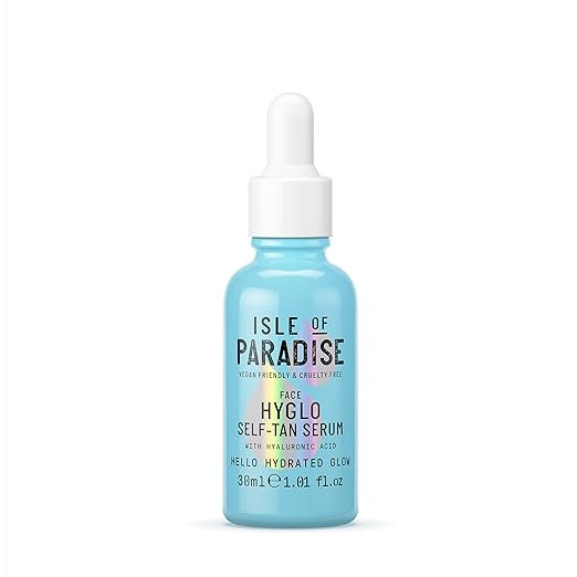 Isle of Paradise Hyglo Face Hyaluronic Self Tan Serum - Hydrating and Brigtening Gradual Tan Faci... | Amazon (US)
