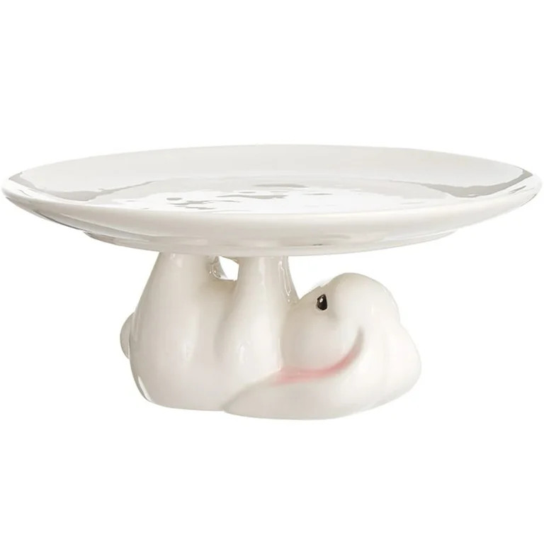 Ceramic Easter Bunny 8" Cake Stand | Walmart (US)