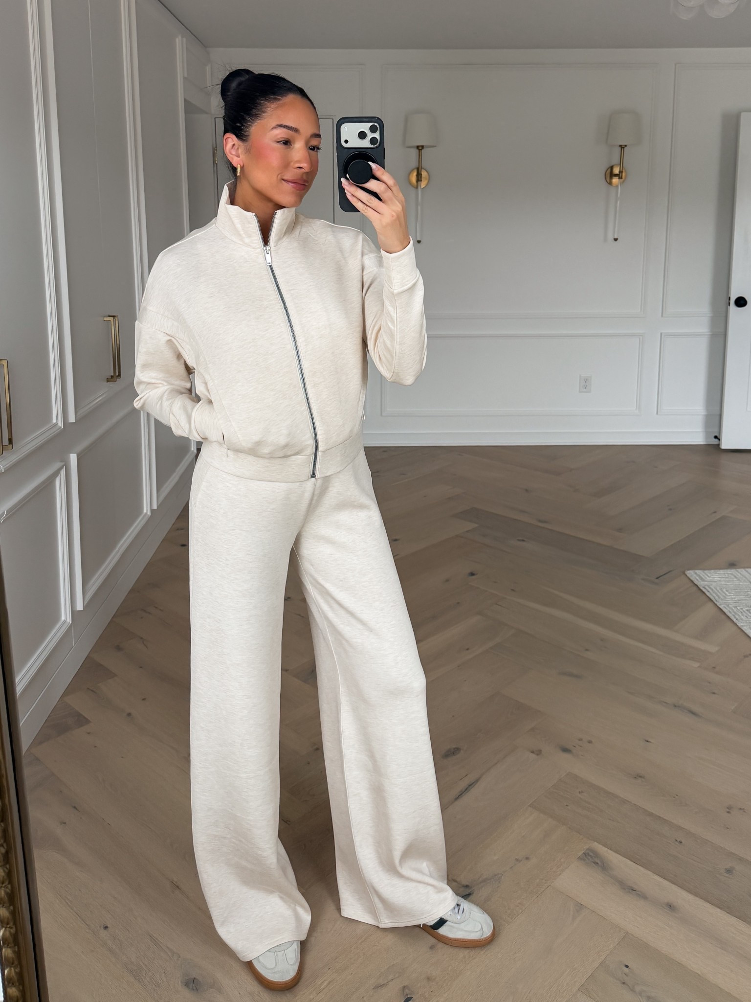 Use code LTKSPANX for 20% off sitewide! This color is perfect for transitioning into spring 😍 Wearing size S track jacket and size S Tall wide leg pants 

Work from home outfit 
Airport outfit 
Travel outfit 
Errands outfit 
Causal outfit 
LTK Spring Sale

#LTKSaleAlert #LTKSpringSale #LTKSeasonal