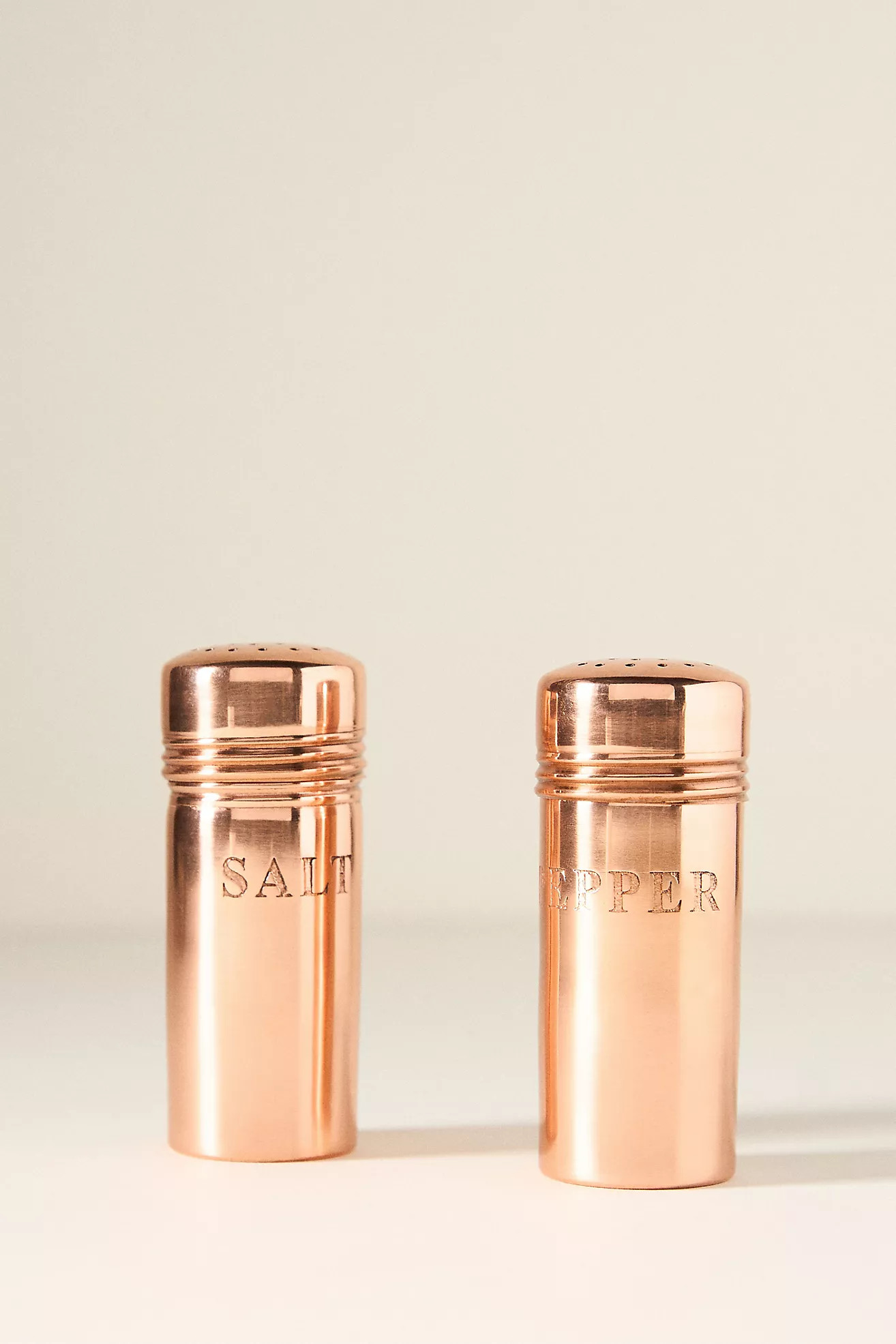 Galley & Fen Copper Salt & Pepper Shakers | Anthropologie (US)