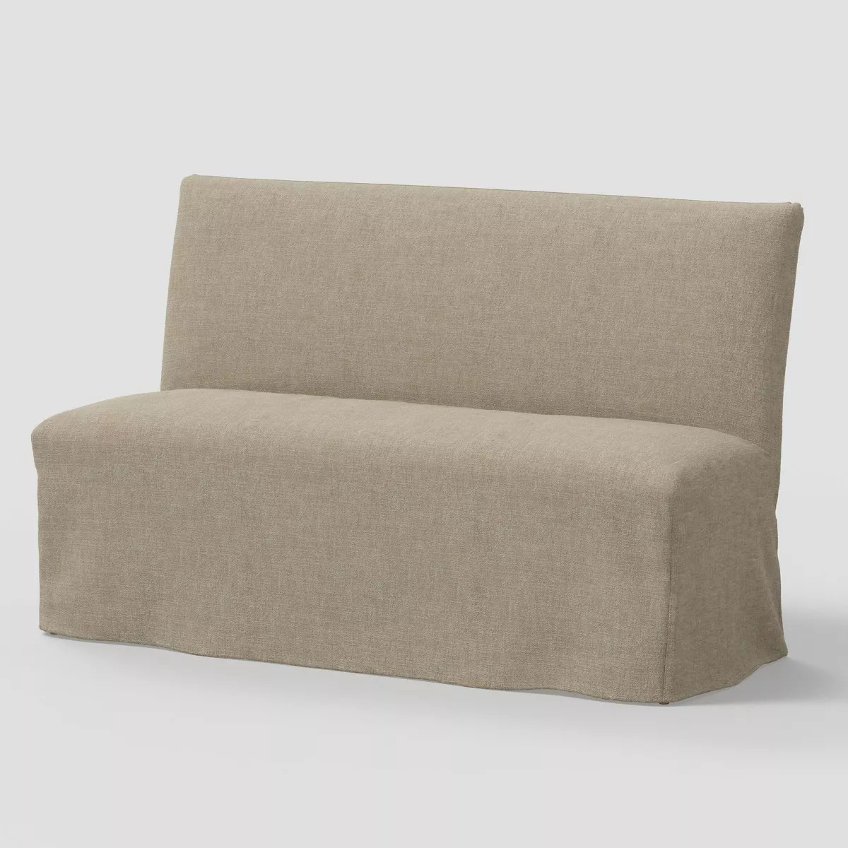 57" Jean Slipcovered Dining Banquette in Performance Textured Weave Wheat - Threshold™ | Target